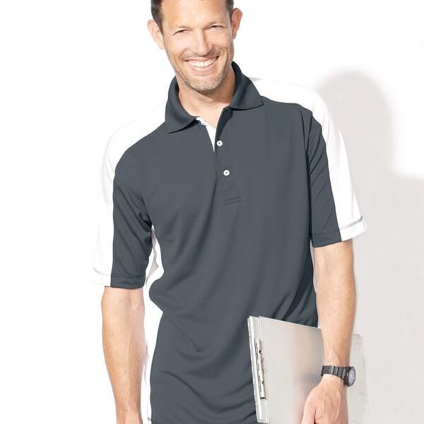 Colorblocked Moisture Free Mesh Polo Thumbnail